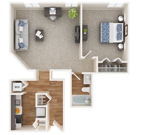 The Chase Floor Plan at The Mount Royal, Maryland